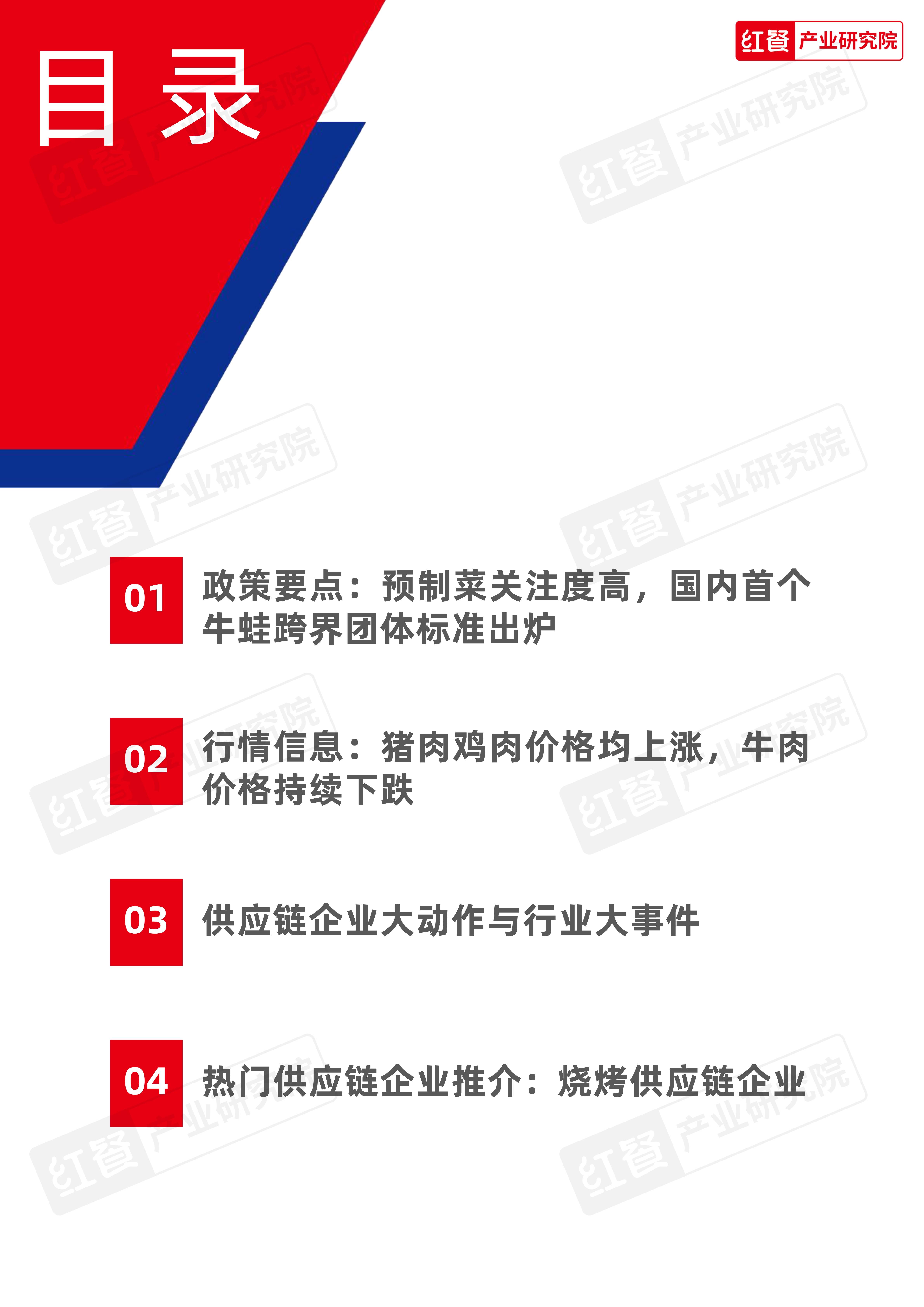 餐饮供应链月报（202408）